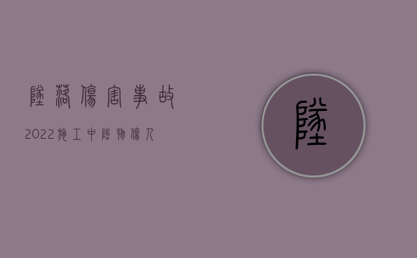 坠落伤害事故（2022施工中坠物伤人房东有赔偿责任吗）