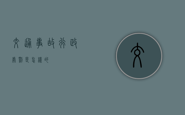 交通事故行政处罚是怎样的 交通事故行政处罚是怎样的