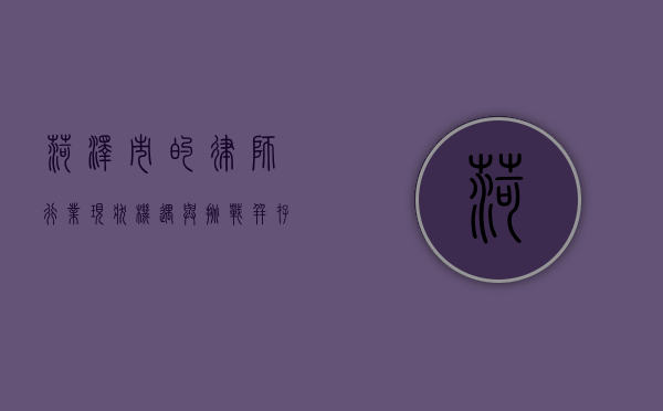 菏泽市的律师行业现状，机遇与挑战并存