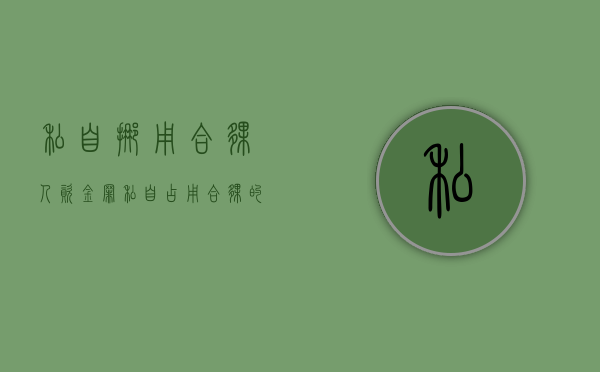 私自挪用合伙人资金罪（私自占用合伙的钱违法吗）