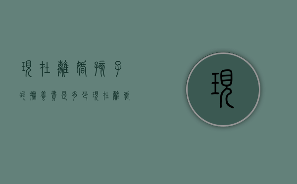 现在离婚孩子的抚养费是多少（现在离婚给孩子抚养费,一般是多少）