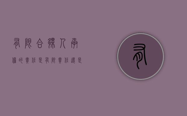 有限合伙人承担的责任是有限责任还是无限责任（有限合伙人承担的责任通俗说法）