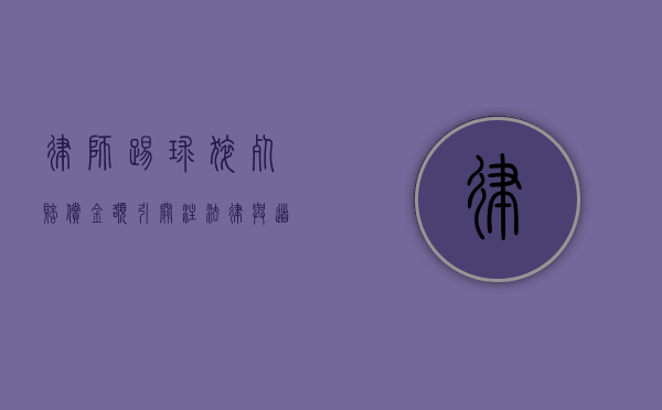 律师踢球猝死赔偿金额引关注，法律与道德的边界何在？