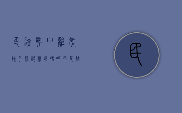 民法典中离婚孩子探视权包括哪些人（离婚关于孩子的探视）