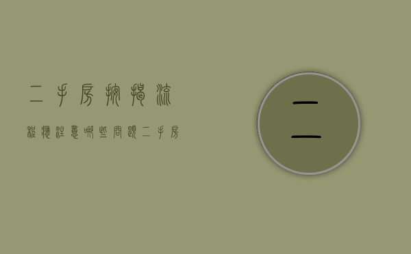 二手房按揭流程应注意哪些问题（二手房按揭贷款有几种方式）