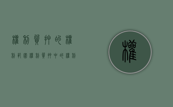权利质押的权利范围（权利质押中的权利）