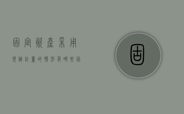 固定资产采用现值计量的情形有哪些（固定资产价值包含哪些）
