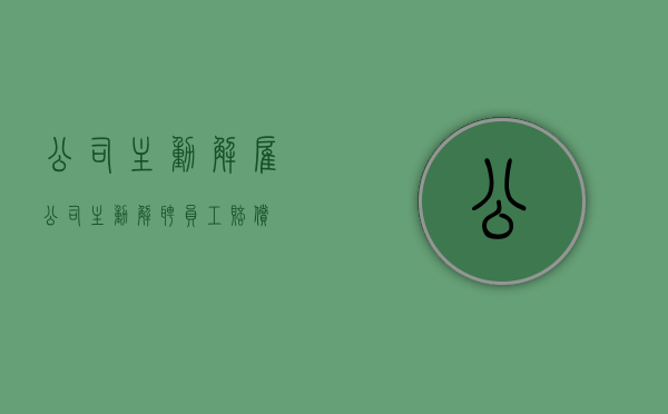 公司主动解雇（公司主动解聘员工赔偿）