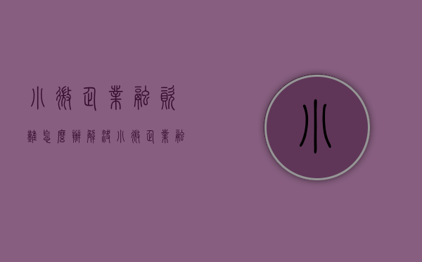 小微企业融资难怎么办（解决小微企业融资难融资贵）