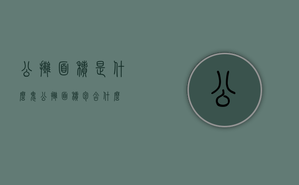公摊面积是什么鬼（公摊面积包含什么）