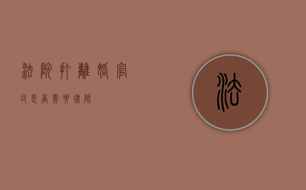 法院打离婚官司是否需要律师？