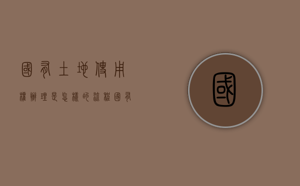 国有土地使用权办理是怎样的流程（国有土地使用权办理流程）