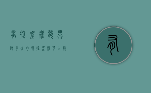 有探望权能带孩子出去吗?（探望权可以接走孩子过夜么）