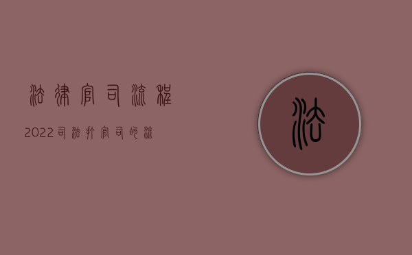 法律官司流程（2022司法打官司的流程）