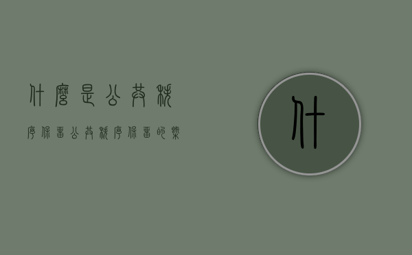 什么是公共秩序保留（公共秩序保留的概念）