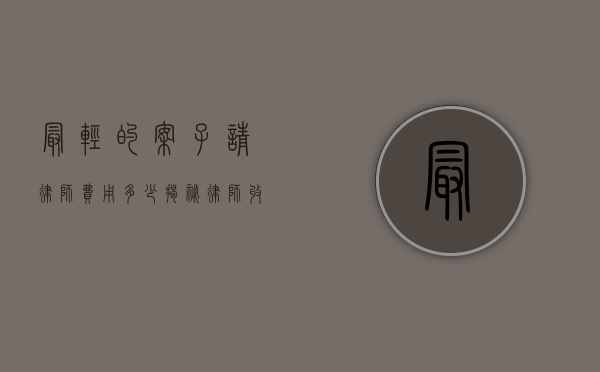 最轻的案子请律师费用多少？揭秘律师收费的奥秘
