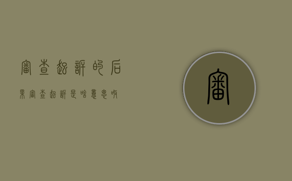 审查起诉的后果（审查起诉是啥意思呀）