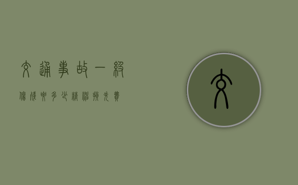 交通事故一级伤残要多少精神损失费