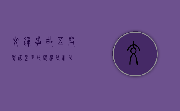 交通事故五级伤残鉴定的标准是什么