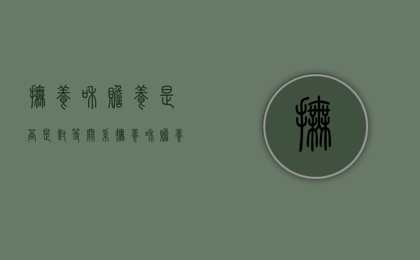 抚养和赡养是否是对等关系（抚养和赡养同义词辨析）