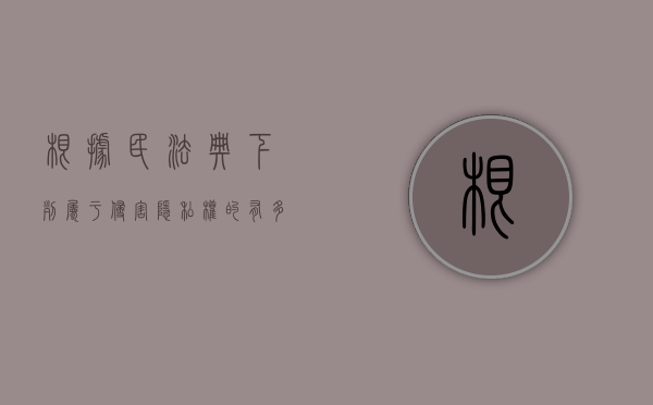 根据民法典下列属于侵害隐私权的有多选题（从本案看侵害隐私权的民事责任之构成要件）