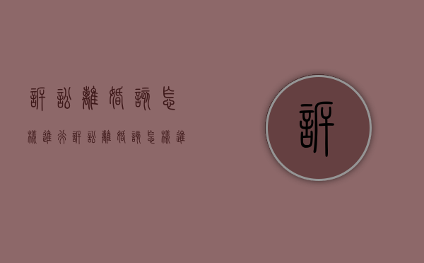 诉讼离婚该怎样进行（诉讼离婚该怎样进行辩护）