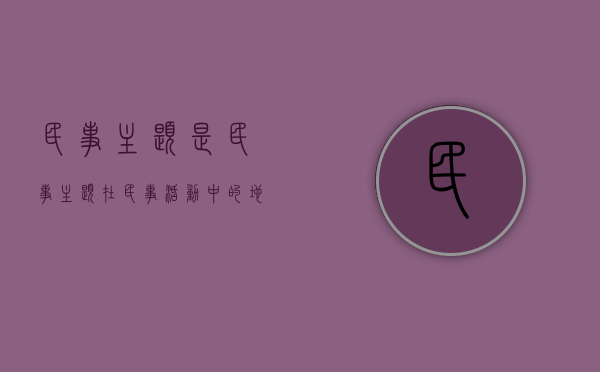民事主题是（民事主题在民事活动中的地位）