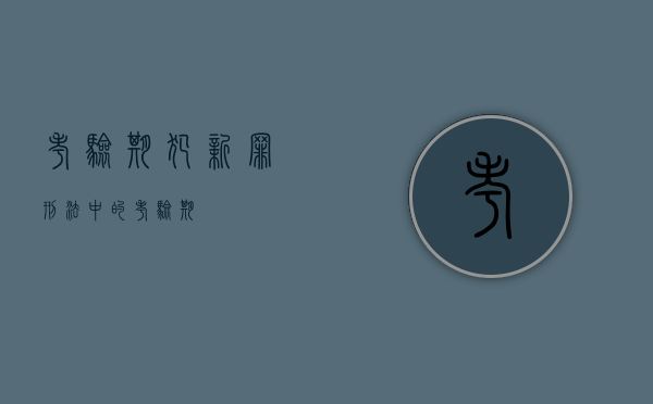 考验期犯新罪（刑法中的考验期）