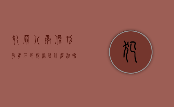 犯罪人承担刑事责任的根据是什么法律（从犯承担刑事责任的原则有哪些）