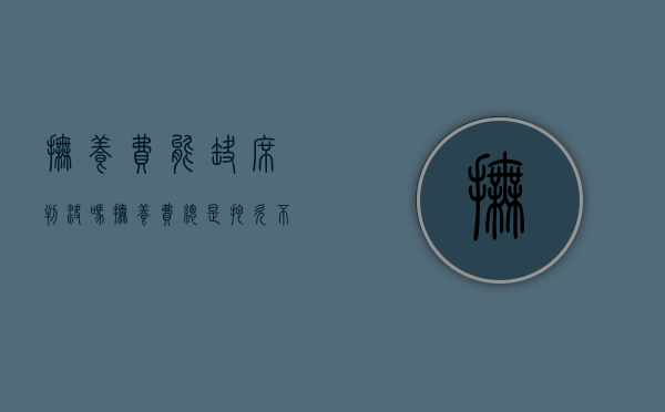 抚养费能缺席判决吗（抚养费总是拖欠不给,可以申请一次给完?）