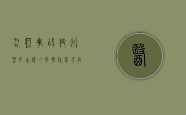 医疗事故技术鉴定怎样申请复核（医疗事故技术鉴定申请书范文）