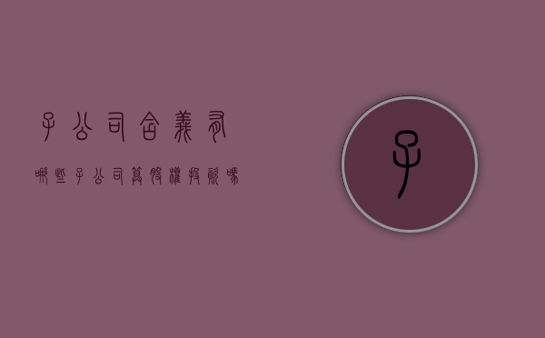 子公司含义有哪些（子公司算股权投资吗）