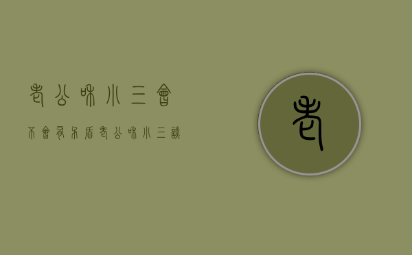 老公和小三会不会有矛盾（老公和小三谈恋爱）