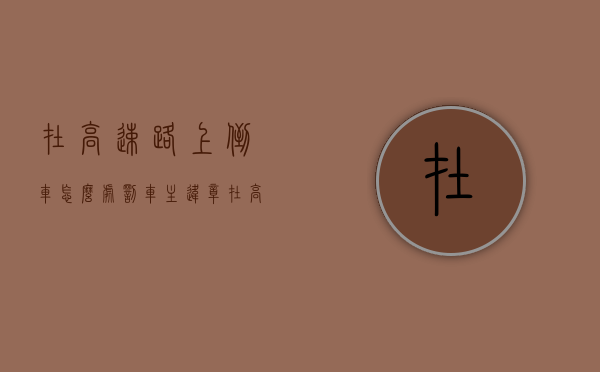 在高速路上倒车怎么处罚车主违章（在高速倒车的怎么处罚）