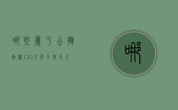 哪些属于公摊面积（120平房子套内才90）