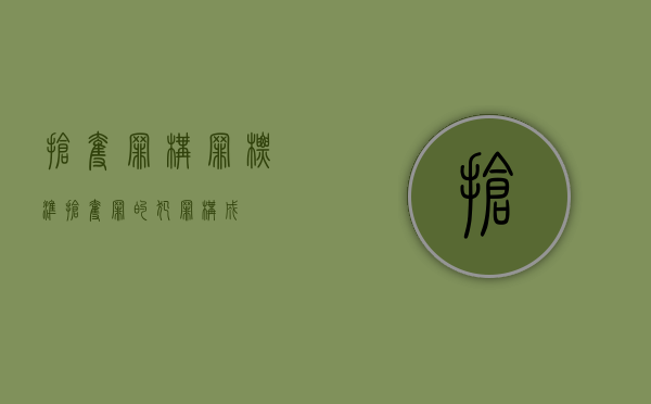 抢夺罪构罪标准（抢夺罪的犯罪构成）
