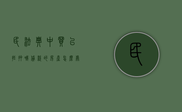 民法典中买已抵押哦贷款的房产怎么处理（购买了抵押房怎么处理）