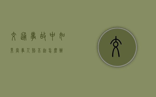 交通事故中如果当事人赔不起怎么办