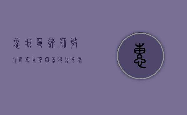惠城区律师收入解析，影响因素与行业现状