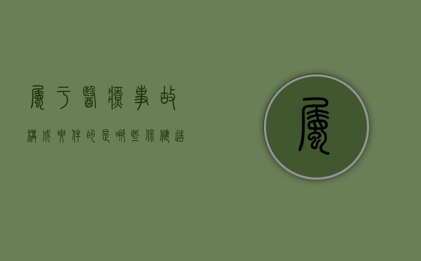 属于医疗事故构成要件的是哪些（保健造成伤害是否属于医疗事故）