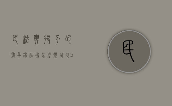 民法典孩子的抚养权法律怎么规定的（5岁孩子的抚养权法律怎么规定的）