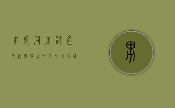 男女同居财产如何分割出来（男女同居财产如何分割协议书）