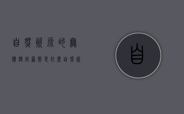 自然资源的无偿使用原则是什么（自然资源生态补偿机制与自然资源有偿使用关系）