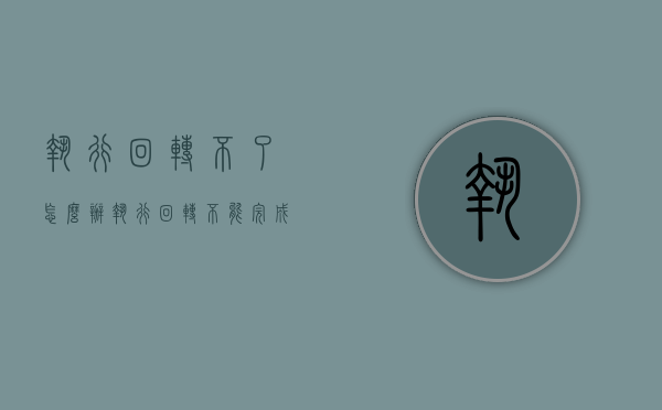 执行回转不了怎么办（执行回转不能完成法院不承担国家赔偿责任吗）