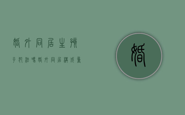 婚外同居生孩子犯法吗（婚外同居构成重婚罪吗）
