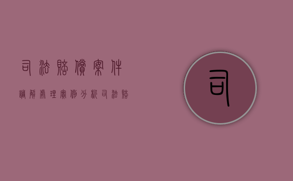 司法赔偿案件调解处理实例分析（司法赔偿程序有何特点?）