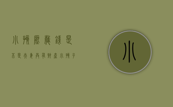 小孩压岁钱是不是夫妻共有财产（小孩子压岁钱的所有权）