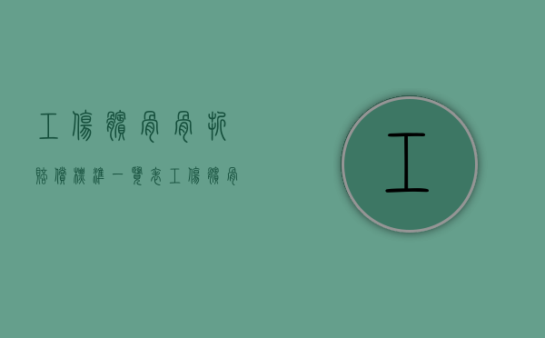 工伤髌骨骨折赔偿标准一览表（工伤髌骨骨折赔偿标准是多少）