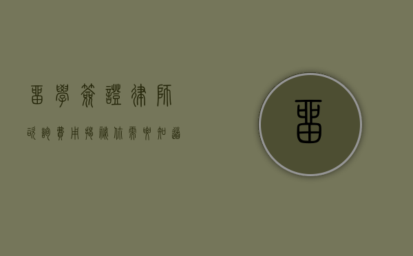 留学签证律师咨询费用揭秘，你需要知道的一切