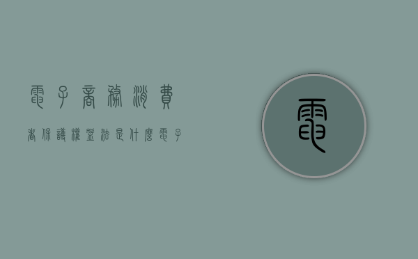 电子商务消费者保护权益法是什么（电子商务法中的消费者权益保护）